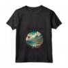 Donna Saint Kitts e Nevis - Maglietta Art Deco con Collo a V - Rappresenta la Bellezza dell'Isola