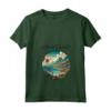 Donna Saint Kitts e Nevis - Maglietta Art Deco con Collo a V - Rappresenta la Bellezza dell'Isola