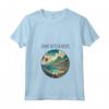 Donna Saint Kitts e Nevis - Maglietta Art Deco con Collo a V - Rappresenta la Bellezza dell'Isola