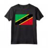 Bandiera di Saint Kitts e Nevis - Maglietta con Design Minimalista - Mostra il tuo Orgoglio