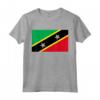 Bandiera di Saint Kitts e Nevis - Maglietta con Design Minimalista - Mostra il tuo Orgoglio