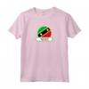 Saint Kitts e Nevis Country Badge - Maglietta Bandiera per Patrioti di Saint Kitts e Nevis - Ideale per Amanti dei Viaggi