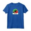 Saint Kitts e Nevis Country Badge - Maglietta Bandiera per Patrioti di Saint Kitts e Nevis - Ideale per Amanti dei Viaggi