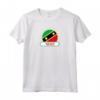 Saint Kitts e Nevis Country Badge - Maglietta Bandiera per Patrioti di Saint Kitts e Nevis - Ideale per Amanti dei Viaggi