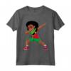 Dabbing Girl Saint Kitts and Nevis Flag Kids Dance Maglietta - Unique Graphic Tee for Flag Enthusiasts