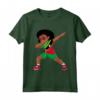 Dabbing Girl Saint Kitts and Nevis Flag Kids Dance Maglietta - Unique Graphic Tee for Flag Enthusiasts