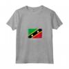 Donna Segnala Saint Kitts e Nevis Maglietta con Collo a V - Ideale come Regalo per chi Ha Radici a Saint Kitts e Nevis