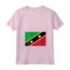 Donna Bandiera di Saint Kitts e Nevis Maglietta con Collo a V - Mostra il tuo Orgoglio per Saint Kitts e Nevis - Abbigliamento Patriottico