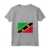 Donna Bandiera di Saint Kitts e Nevis Maglietta con Collo a V - Mostra il tuo Orgoglio per Saint Kitts e Nevis - Abbigliamento Patriottico