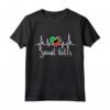 Bandiera di Saint Kitts e Nevis Heartbeat ECG Pulse - Maglietta Pride per Mostrare l'Orgoglio Nazionale - Ideale per Chi Ama Saint Kitts e Nevis