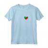 Kittitian e Bandiera Nevisiana con Cuore Saint Kitts e Nevis - Maglietta Patriottica per i Fan di Saint Kitts e Nevis