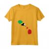 Donna Bandiera Mappa di Saint Kitts e Nevis - Maglietta con Collo a V - Il mio cuore batte qui
