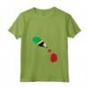 Donna Bandiera Mappa di Saint Kitts e Nevis - Maglietta con Collo a V - Il mio cuore batte qui