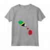 Donna Bandiera Mappa di Saint Kitts e Nevis - Maglietta con Collo a V - Il mio cuore batte qui