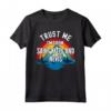 Fidati di me sono da Saint Kitts e Nevis - Colorato Montagna Vintage Maglietta - Ideale come Regalo Unico