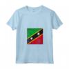 Donna Saint Kitts e Nevis Giorno dell'Indipendenza Maglietta con Collo a V - Abbigliamento Vintage per la Festa dell'Indipendenza - Celebra con Stile