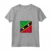Donna Saint Kitts e Nevis Giorno dell'Indipendenza Maglietta con Collo a V - Abbigliamento Vintage per la Festa dell'Indipendenza - Celebra con Stile