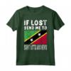 Saint Kitts Nevis Bandiera Souvenir - Maglietta 'Se perso mandami a Saint Kitts Nevis' - Ideale per gli Amanti e Chi ha Radici a Saint Kitts Nevis