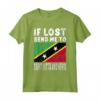 Saint Kitts Nevis Bandiera Souvenir - Maglietta 'Se perso mandami a Saint Kitts Nevis' - Ideale per gli Amanti e Chi ha Radici a Saint Kitts Nevis