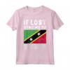 Saint Kitts Nevis Bandiera Souvenir - Maglietta 'Se perso mandami a Saint Kitts Nevis' - Ideale per gli Amanti e Chi ha Radici a Saint Kitts Nevis