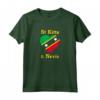 Saint Kitts e Nevis - Amore Cuore Indipendenza Giorno Caraibi Maglietta - Ideale per Carnevale e Parate
