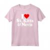 I LOVE HEART ST. KITTS E NEVIS SAINT KITTS Maglietta - Mostra Amore per l'Isola - Versione Testo Bianco