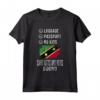 Saint Kitts e Nevis - Souvenir Vacanza di Viaggio - Maglietta con Bandiera in Stile Invecchiato