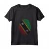 Orgoglio Saint Kitts & Nevis - Maglietta DNA Fingerprint Flag - Ideale come Regalo per Amici e Familiari di Saint Kitts e Nevis