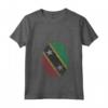 Orgoglio Saint Kitts & Nevis - Maglietta DNA Fingerprint Flag - Ideale come Regalo per Amici e Familiari di Saint Kitts e Nevis