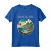 Saint Kitts e Nevis Scenario Art Deco - Maglietta Unica per Viaggiatori e Turisti - Acquista Online