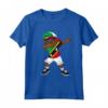 Dabbing Boy Saint Kitts and Nevis Flag Kids Dance Maglietta - Cool Graphic Tee for Saint Kitts and Nevis Fans