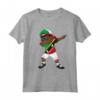 Dabbing Boy Saint Kitts and Nevis Flag Kids Dance Maglietta - Cool Graphic Tee for Saint Kitts and Nevis Fans