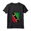 Donna Bandiera di Saint Kitts e Nevis - Maglietta con Collo a V Leggera e Patriottica