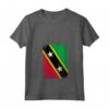 Donna Bandiera di Saint Kitts e Nevis - Maglietta con Collo a V Leggera e Patriottica