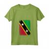 Donna Bandiera di Saint Kitts e Nevis - Maglietta con Collo a V Leggera e Patriottica