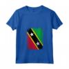 Donna Bandiera di Saint Kitts e Nevis - Maglietta con Collo a V Leggera e Patriottica