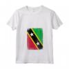 Donna Bandiera di Saint Kitts e Nevis - Maglietta con Collo a V Leggera e Patriottica