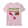 Saint Kitts e Nevis - Mappa e Bandiera Maglietta | Orgoglio Nazionale per i Residenti e i Turisti