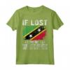 Saint Kitts e Nevis Flag Souvenir - Se Perso Mandami a Maglietta - Ideale per Amanti del Paese e Chi Ha Radici da Saint Kitts e Nevis