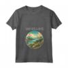 Saint Kitts e Nevis Scenario Art Deco - Maglietta con Collo a V - Ideale per Viaggiatori e Amanti del Design