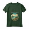 Saint Kitts e Nevis Scenario Art Deco - Maglietta con Collo a V - Ideale per Viaggiatori e Amanti del Design
