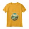 Saint Kitts e Nevis Scenario Art Deco - Maglietta con Collo a V - Ideale per Viaggiatori e Amanti del Design
