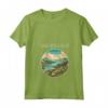 Saint Kitts e Nevis Scenario Art Deco - Maglietta con Collo a V - Ideale per Viaggiatori e Amanti del Design