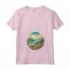 Saint Kitts e Nevis Scenario Art Deco - Maglietta con Collo a V - Ideale per Viaggiatori e Amanti del Design