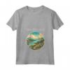 Saint Kitts e Nevis Scenario Art Deco - Maglietta con Collo a V - Ideale per Viaggiatori e Amanti del Design