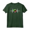 Saint Kitts e Nevis Bandiera Cuore Love Maglietta - Ideale per Indipendenza e Viaggi a Saint Kitts e Nevis