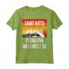 Saint Kitts e Nevis Is Calling And I Must Go - Maglietta Vintage al Tramonto di Montagna per Veri Amanti di Saint Kitts e Nevis