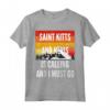 Saint Kitts e Nevis Is Calling And I Must Go - Maglietta Vintage al Tramonto di Montagna per Veri Amanti di Saint Kitts e Nevis