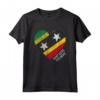 Retro Vintage Saint Kitts e Nevis Bandiera Maglietta - Design Patriottico per Uomini e Donne - Ideale come Regalo Souvenir
