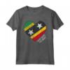 Retro Vintage Saint Kitts e Nevis Bandiera Maglietta - Design Patriottico per Uomini e Donne - Ideale come Regalo Souvenir